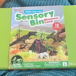 Dinosaur Land Sensory Bin - Green